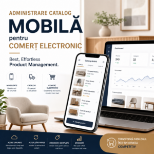 Illustration of Administrare Catalog Mobilă pentru Comerț Electronic: Best, Effortless Product Management