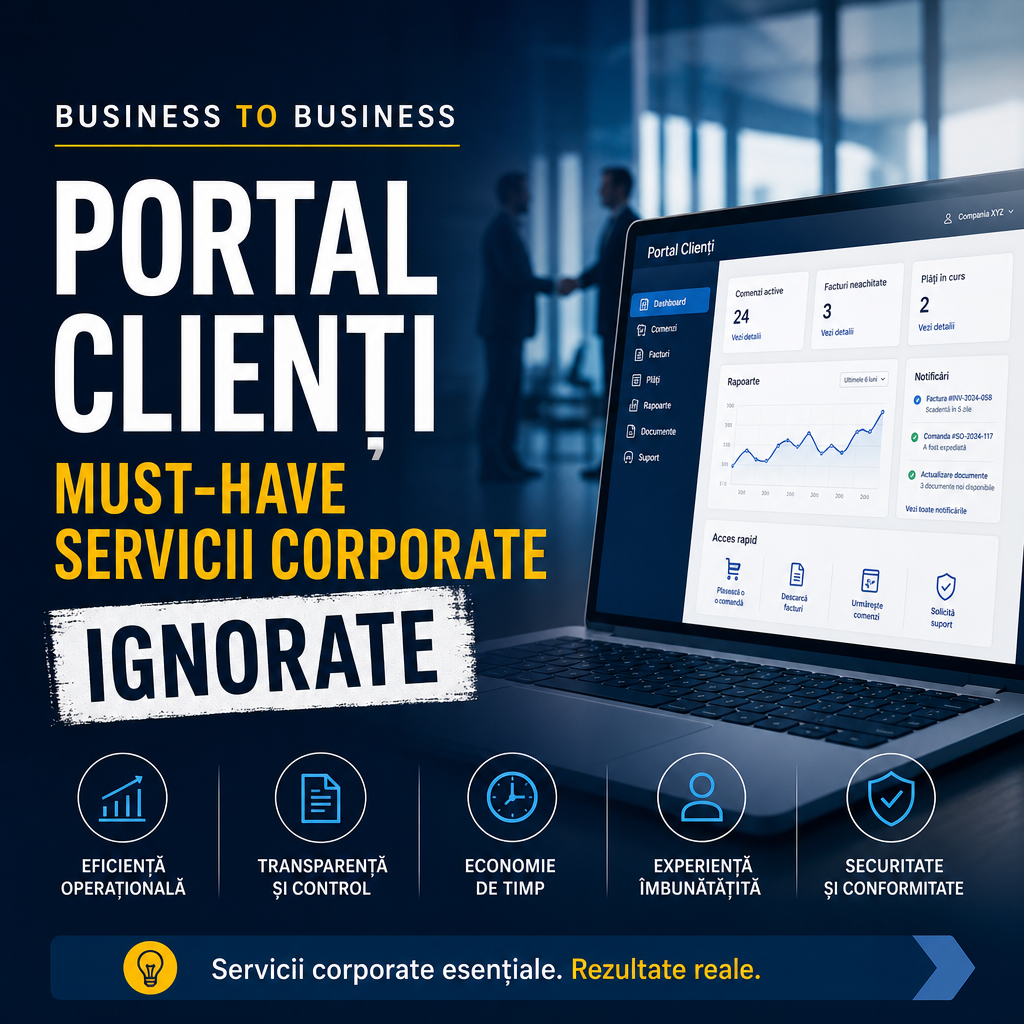 Illustration of Business to Business Portal Clienți: Must-Have Servicii Corporate Ignorate
