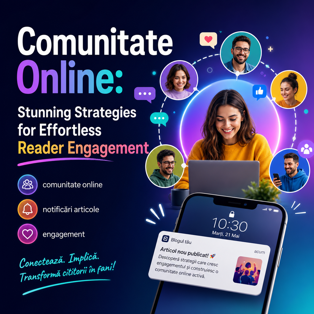 Illustration of Comunitate Online: Stunning Strategies for Effortless Reader Engagement