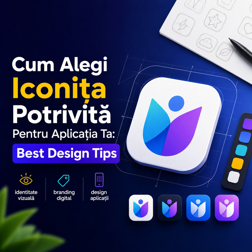 identitate vizuală illustration for Cum Alegi Iconița Potrivită Pentru Aplicația Ta: Best Design Tips