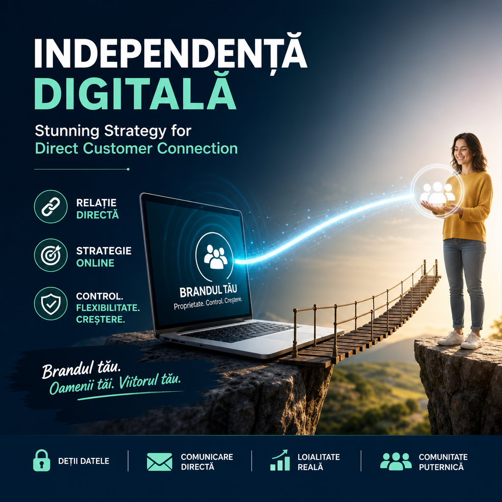 Illustration of Independență Digitală: Stunning Strategy for Direct Customer Connection