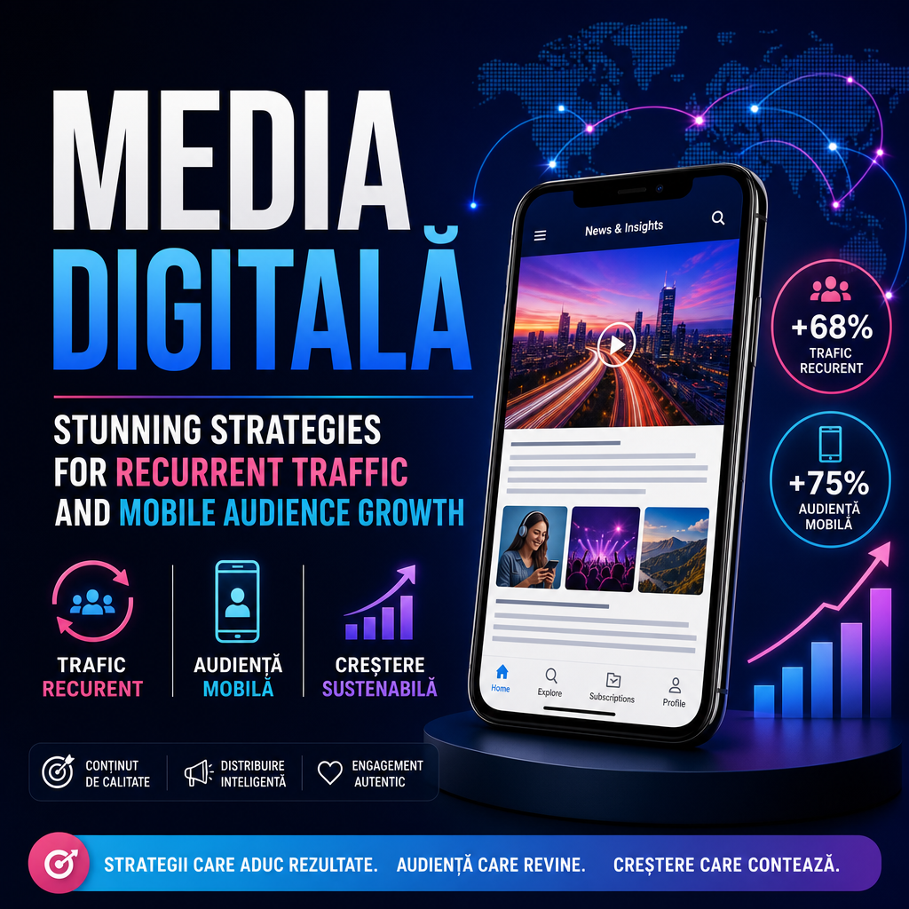 Illustration of Media Digitală: Stunning Strategies for Recurrent Traffic and Mobile Audience Growth