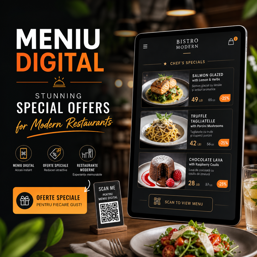 Illustration of Meniu Digital: Stunning Special Offers for Modern Restaurants