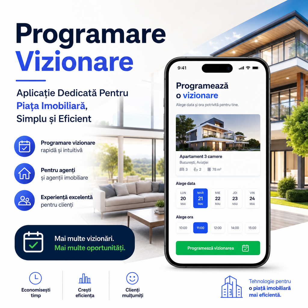 Illustration of Programare Vizionare: Aplicație Dedicată Pentru Piața Imobiliară, Simplu și Eficient
