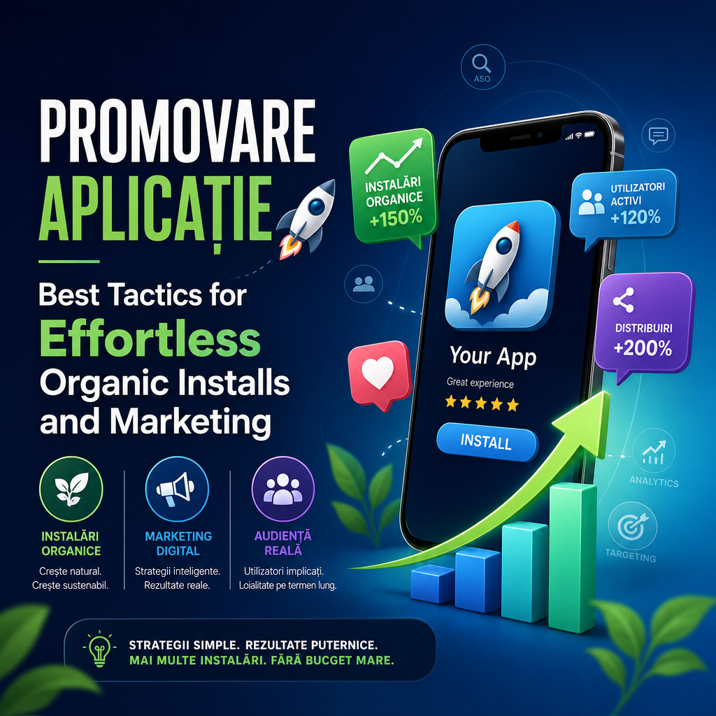Illustration of Promovare Aplicație: Best Tactics for Effortless Organic Installs and Marketing