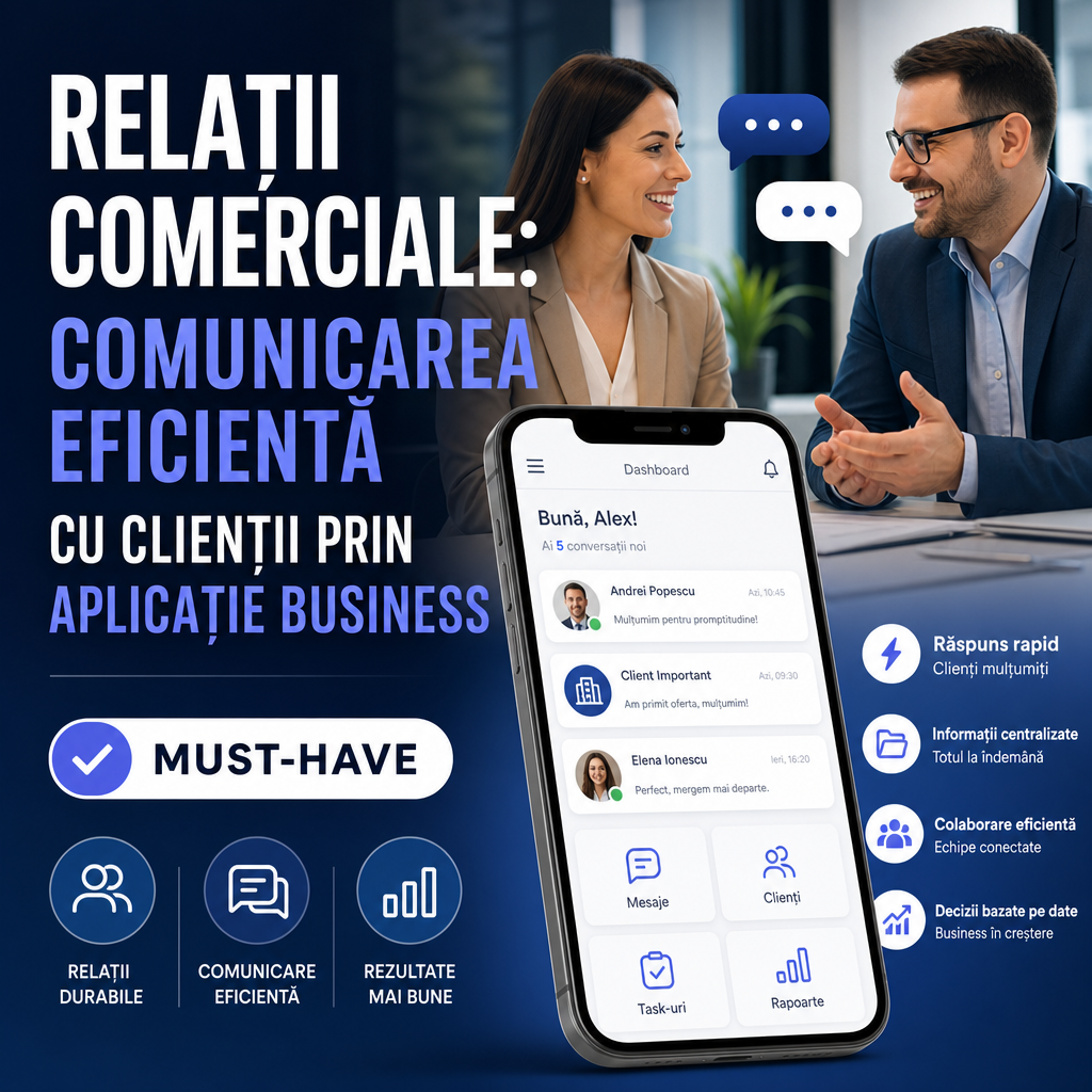 Illustration of Relații Comerciale: Comunicarea Eficientă Cu Clienții Prin Aplicație Business Must-Have