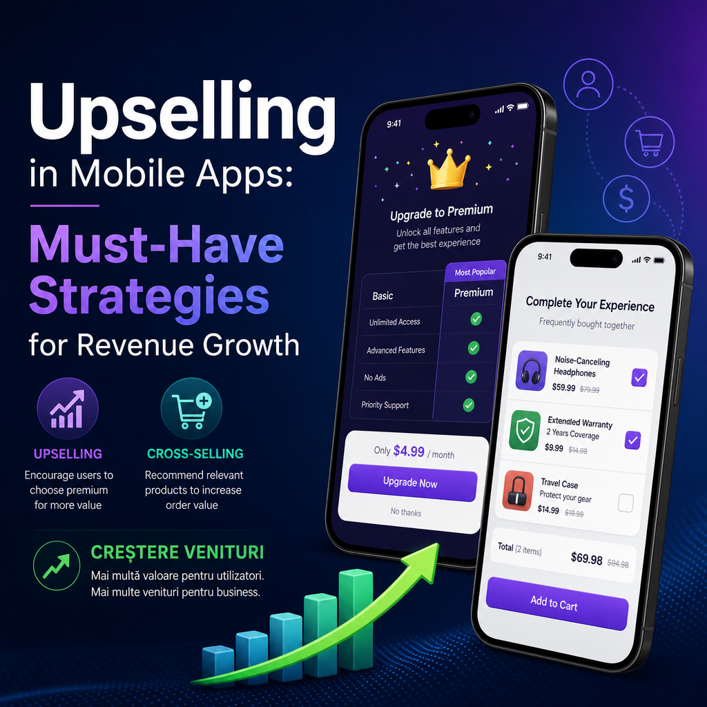 Illustration of Upselling in Mobile Apps: Must-Have Strategies for Revenue Growth