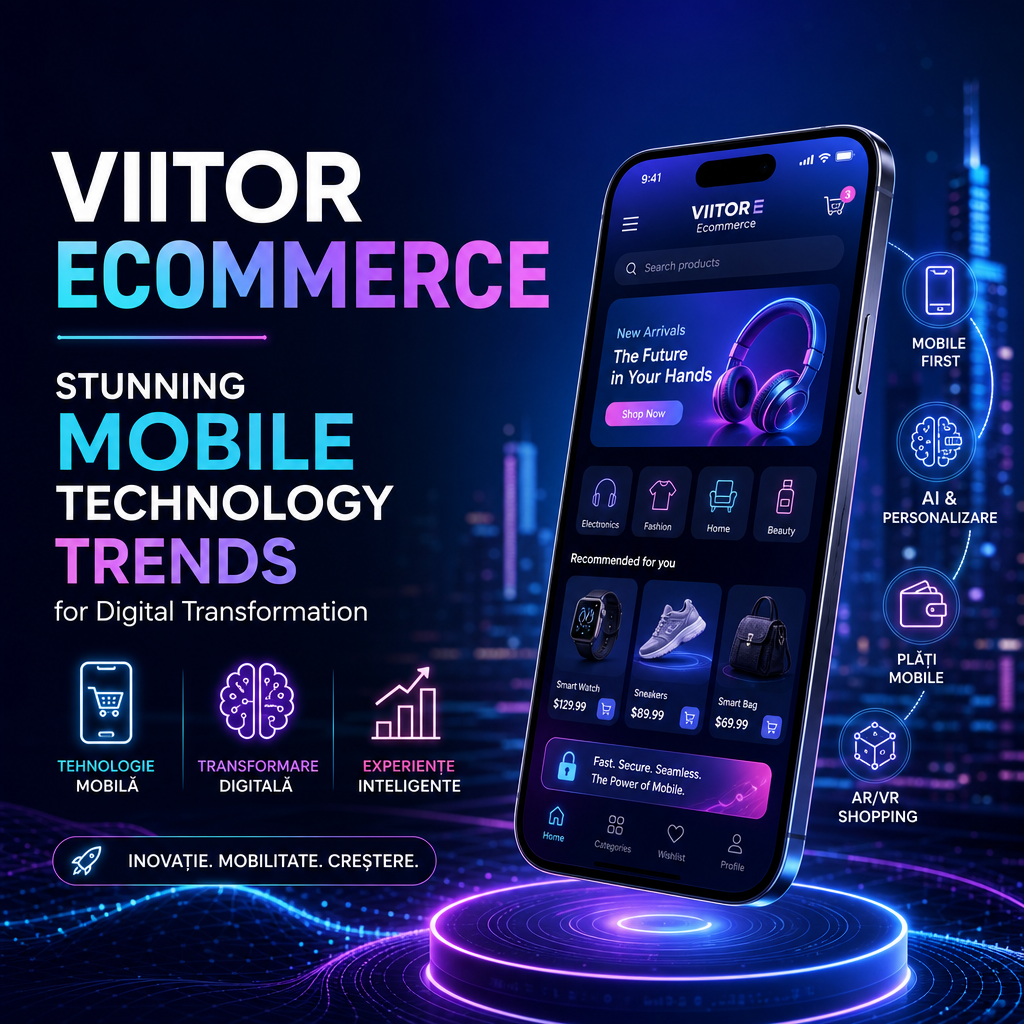 Illustration of Viitor Ecommerce: Stunning Mobile Technology Trends for Digital Transformation